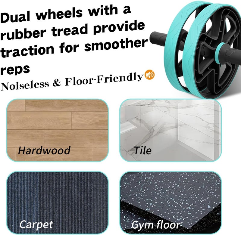 FEELCAT Ab roller wheel abdominal exercise core workout weight loss no noise easy to assembling light weight perfect home gym equipment for men & women - Image 5